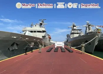 La droga incautada por la marina de México/Sec. de Marina