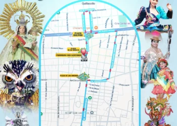 Recorrido de la entrada folclórica en devoción a la Virgen de Urqupiña. Foto: Gobierno Autónomo Municipal de Quillacollo.
