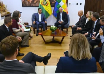 El presidente Luis Arce se reunió con la Misión de Observación Electoral de la Unión Europea (Foto: Lucho Arce)