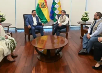 El presidente Luis Arce se reúne con la Misión de Observación Electoral de la OEA (Foto: Lucho Arce)