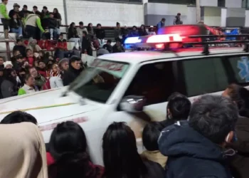 Los heridos fueron trasladados en ambulancias del sedes/RRSS