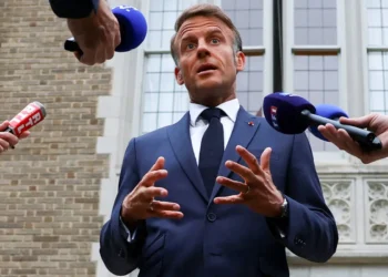 Macron es critico con el plan de Israel para tomar la ciudad de Gaza/AFP