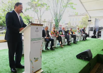 El presidente Luis Arce participa de la Cumbre Amazónica en Bogotá.
