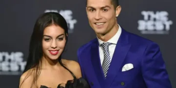 Georgina Rodríguez y el astro portugués Cristiano Ronaldo, una pareja mediática (AFP).