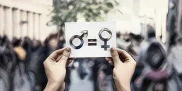 Símbolo que demanda un trato igualitario y sin discriminación entre mujeres y hombres.