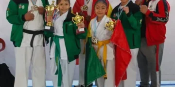 Los karatecas bolivianos que se destacaron en Chile (Feboka)
