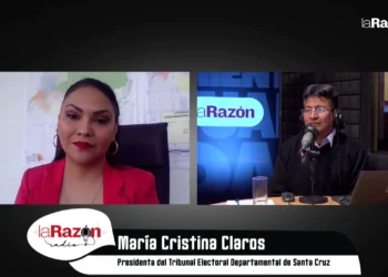 María Cristina Claros, presidenta del TED de Santa Cruz en entrevista con La Razón Radio.
