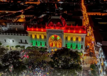Frontis de la Casa de la Libertad en Sucre. Foto: RRSS Gobernación de Chuquisaca