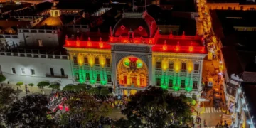 Frontis de la Casa de la Libertad en Sucre. Foto: RRSS Gobernación de Chuquisaca