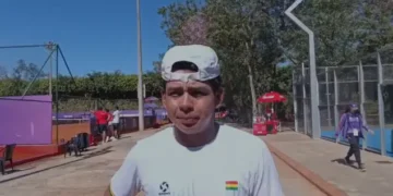 El tenista boliviano Santiago Lora cuenta su participación en Asunción (COB)