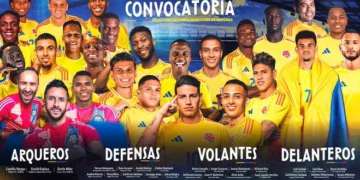 Todos los convocados de la Selección Colombiana.