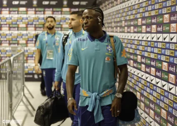 El astro del Real Madrid, Vinicius Jr, es una de las ausencia de Brasil para jugar ante Bolivia (AFP)