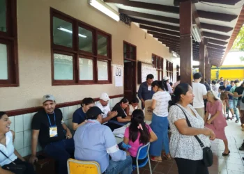 Un recinto donde los bolivianos votaron. Foto: Fundación Jubileo.