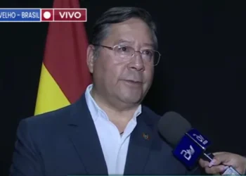 El presidente Luis Arce da mayores detalles del convenio. Foto: Captura Bolivia Tv.