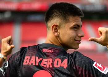 El 'Diablito' Echeverri con el Leverkusen