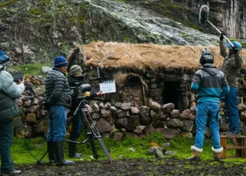 Grabación de un documental de cine andino. Foto: Producción Wiñaypacha