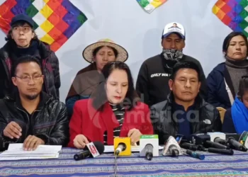 Algunos dirigentes y representantes del evismo. Foto: RRSS.