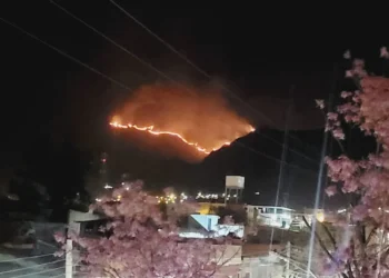 El incendio en Tarija. Foto: ABI.