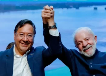 Arce y Lula en su encuentro de este viernes. Foto: ABI.