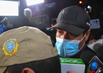 El exministro Alan Lisperguer en la FELCC de La Paz.
APG
