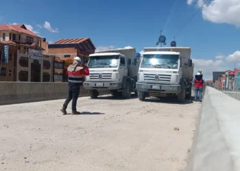 Se realizó la prueba de carga en el distribuidor de Río Seco. FOTO: GAMEA