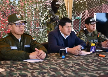 El viceministro de Defensa Social y Sustancias Controladas, Jaime Mamani.