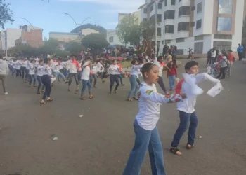Las fraternidades dieron un adelanto de lo que se verá el sábado/Municipio de Sucre