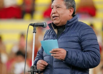 El vicepresidente David Choquehuanca participa del congresos de las Bartolinas en El Alto.