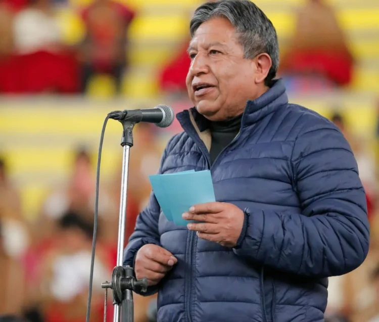 El vicepresidente David Choquehuanca participa del congresos de las Bartolinas en El Alto.