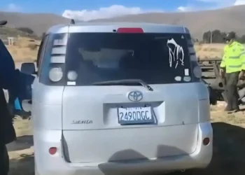 El coche estaba en un taller de chapería/Captura de video