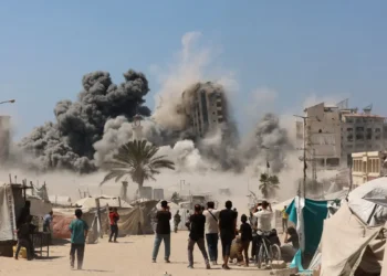 Otro edificio fue destruido en Gaza/AFP