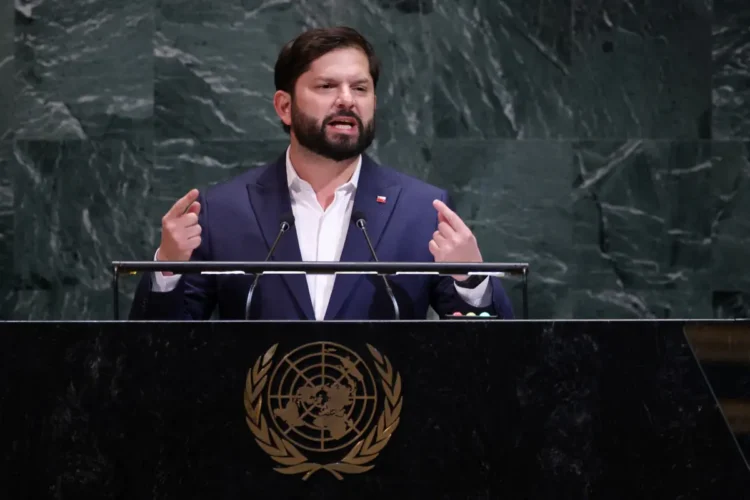 Gabriel Boric hizo el anuncio en su intervención en la ONU/AFP
