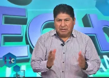El viceministro de Defensa Civil, Juan Carlos Calvimontes, brindó la información. Foto: Captura BTV.