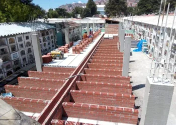 Las obras en el Cuartel 140. Foto: Cementerio General.