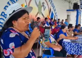 La dirigente cocalera Juanita Ancieta.