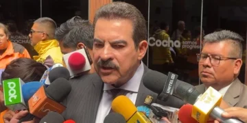El alcalde de Cochabamba, Manfred Reyes Villa.