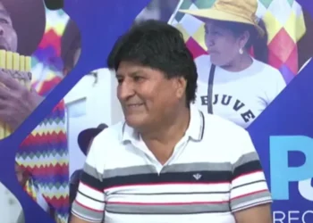 El expresidente Evo Morales en su programa dominical.
Foto: Captura RKC