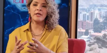 Tania Sánchez, directora de la Coordinadora de la Mujer, en entrevista con La Razón.