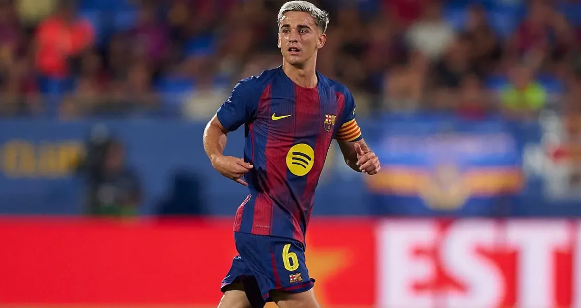 Gavi, en un partido con el FC Barcelona. (FOTO: AFP)