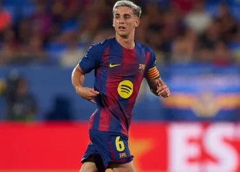 Gavi, en un partido con el FC Barcelona. (FOTO: AFP)