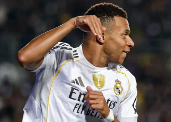 Festejo de Kylian Mbappé. (FOTO: Real Madrid C.F.)