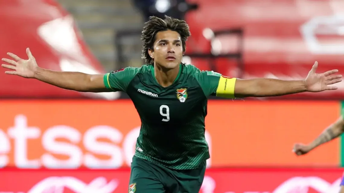 Un festejo en su época de jugador del exgoleador Marcelo Martins (APG)