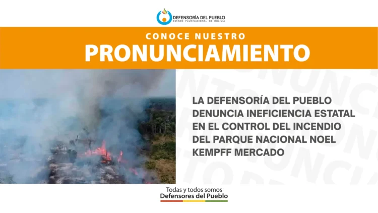 La Defensoría del Pueblo emitió un pronunciamiento al respecto del incendio. Foto: Defensoría del Pueblo.