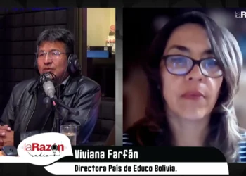 Viviana Farfán, directora de la fundación Educo Bolivia, en entrevista con La Razón Radio.