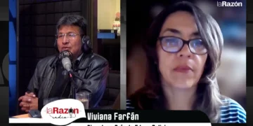 Viviana Farfán, directora de la fundación Educo Bolivia, en entrevista con La Razón Radio.