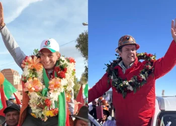 Rodrigo Paz y Jorge Tuto Quiroga, rivales del balotaje del 19 de octubre.