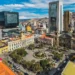 Plaza Murillo, corazón político de Bolivia, con el Palacio Quemado, y los edificios de la Asamblea Legislativo y la Casa Grande del Pueblo. Foto: Archivo.