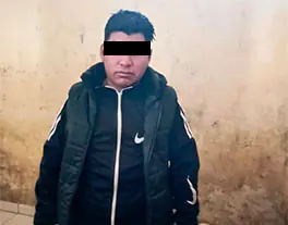 El acusado fue detenido en la calle Oruro de Llallagua.