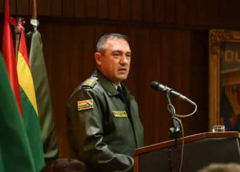 el comandante general de la Policía, Augusto Russo.
Foto: Policía Boliviana