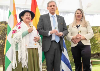Celinda Sosa, Fernando Marr y Marlise Floriano.